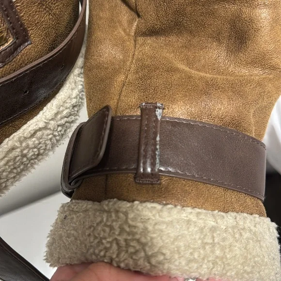 Armani exchange women’s brown shearling Jacket size small - Picture 8 of 9